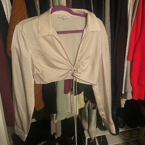 Abbeline Long Sleeve Cropped Blouse